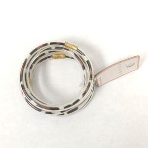 Avant Cow Print Five Bangle Bracelet Set